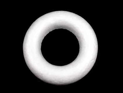 Věnec Ø14,5 cm polystyren seříznutý (Balení 1 ks, Varianta bílá)
