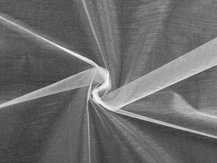 Organza tuhá dekorační (Balení 1 m, Varianta 1 bílá)