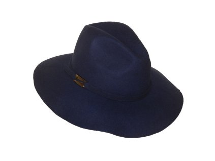 Dámský fedora klobouk (Velikost uni, Barva modrá)