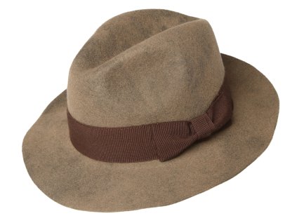 Hnědý unisexový klobouk (Velikost 55, Barva hnědá)