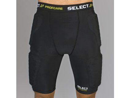 17910 kompresni sortky select compression shorts w pads 6421 cerna