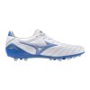 Pánská fotbalová obuv Mizuno MORELIA NEO IV PRO AG / White/Laser Blue/Laser Blue (Velikost 39.0/6.0)