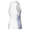 Dámské sportovní tričko Mizunom Daybreakers Printed Tank(W) / White / Icelandic Blue (Velikost L)