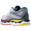 Dámská běžecká obuv Mizuno WAVE SKY 6 / White / Hibiscus / Buttercup / 36.5/4.0 (Velikost 36.5/4.0)