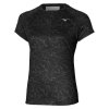 Dámské sportovní tričko Mizuno Graphic Trail Tee(W) / Black (Velikost L)
