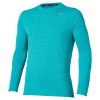 Pánské sportovní tričko Mizuno Core Impulse LS Tee(M) / Capri Breeze (Velikost L)