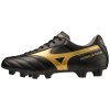 Pánská fotbalová obuv Mizuno MORELIA II CLUB / Black/Gold/DarkShadow (Velikost 45.0/10.5)