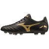 Pánské fotbalové lisovky MORELIA NEO IV PRO / Black/Gold/Black (Velikost 39.0/6.0)