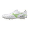 Pánská fotbalová obuv Mizuno MORELIA NEO IV PRO AG(U) / White/Neon Green/Cool Gray 3C (Velikost 39.0/6.0)