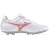 Chlapecká fotbalová obuv Mizuno MONARCIDA NEO III SELECT Jr AG / White/Radiant Red (Velikost 32.5/1.0)