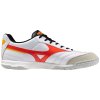 Pánská fotbalová obuv Futsal Mizuno MORELIA SALA CLASSIC IN / White/Radiant Red/Citrus (Velikost 40.5/7.0)