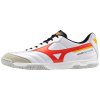 Pánská fotbalová obuv Futsal Mizuno MORELIA SALA CLASSIC IN / White/Radiant Red/Citrus (Velikost 40.5/7.0)