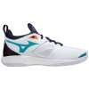 Unisex halová obuv Mizuno WAVE MOMENTUM 2 / WHITE / LEGION BLUE / CERAMIC (Velikost 50.0/14.0)