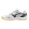 Unisex halová obuv Mizuno CYCLONE SPEED 5(U) / White/Fiery Coral 2/Citrus (Velikost 38.0/5.0)