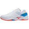 Unisex halová obuv Mizuno WAVE STEALTH NEO / WHITE / IGNITION RED / FRENCH BLUE (Velikost 51.0/15.0)