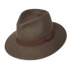 Pánský plstěný hnědý klobouk (Velikost 57, Barva hnědá)