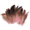 Slepičí peří délka 6-20 cm (Balení 20 ks, Varianta 22 červenohnědá)