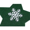 Vánoční prostírání na příbor hvězda (Balení 4 ks, Varianta zelená tmavá)