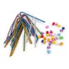 Kreativní sada chlupaté drátky a bambulky s lurexem (Balení 1 sada, Varianta mix náhodných barev)