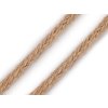 Šnůra jutová pletená Ø6 mm (Balení 1 m, Varianta režná přírodní)