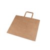 Papírová taška se širokým dnem 32x27 cm (Balení 25 ks, Varianta hnědá přírodní)