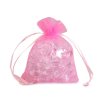 Dárkový pytlík 9x11 cm organza (Balení 10 ks, Varianta 13 růžová pink)