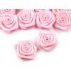 Saténová růže Ø15 mm (Balení 10 ks, Varianta 27 starorůžová sv.)