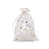 Dárkový pytlík srdíčka 14x21 cm organza (Balení 100 ks, Varianta 1 bílá stříbrná)