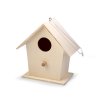 Dřevěná ptačí budka k domalování (Balení 1 ks, Varianta přírodní sv.)