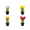 Umělé tulipány v květináči (Balení 1 ks, Varianta 1 (21cm) bílá)