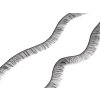 Dekorační polotovar řasy (Balení 1 sáček, Varianta 1 (8 mm) hnědá)