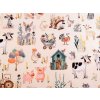 Bavlněná látka / plátno domácí zvířátka (Balení 1 m, Varianta 1 (915) bílá)