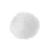 Kožešinová bambule s poutkem Ø12 a 14 cm (Balení 6 ks, Varianta 1 (Ø12 cm) bílá)