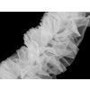 Našívací / všívací tylový volánek k výrobě Tutu sukní šíře 11 cm (Balení 1 m, Varianta 1 bílá)