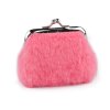 Malá peněženka / mincovka plyšová (Balení 1 ks, Varianta 1 růžová sv.)