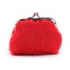 Malá peněženka / mincovka plyšová (Balení 1 ks, Varianta 1 růžová sv.)