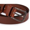 Pánský kožený pásek z buvolí kůže šíře 4 cm (Balení 1 ks, Varianta 1 hnědá)