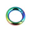 Karabina kulatá na kabelky / kroužek na klíče duhová (Balení 10 ks, Varianta 2 multikolor ovál)