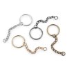 Kroužek na klíče Ø25 mm s řetízkem (Balení 10 ks, Varianta 3 staromosaz)