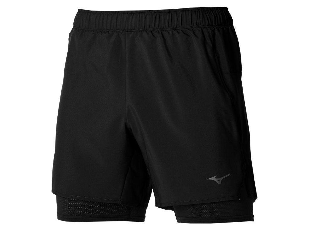 Pánské Šortky Mizuno Core 5.5 2in1 Short Black