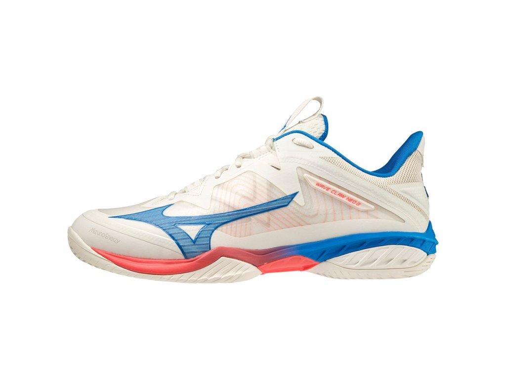 Boty Mizuno WAVE CLAW NEO 2 Snow White Peace Blue Driven Pink