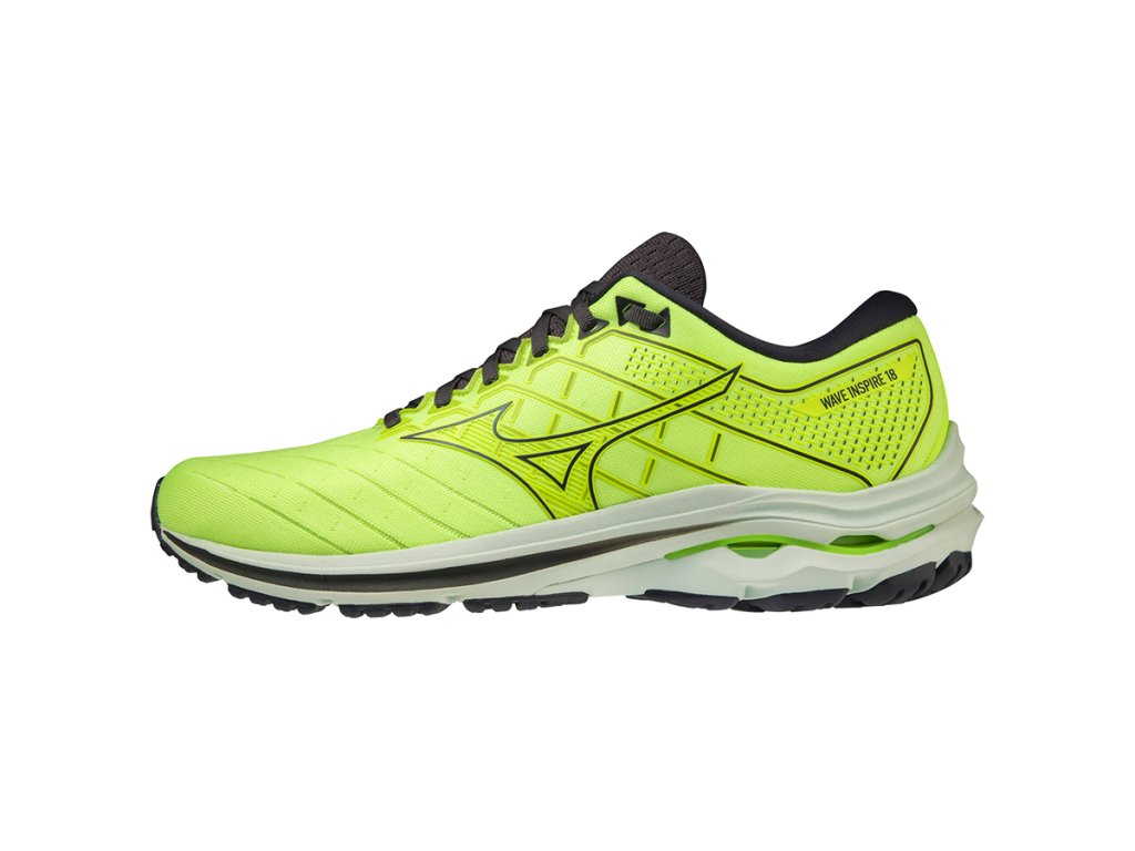 Boty Mizuno WAVE INSPIRE 18 Neo Lime Misty Blue Ebony