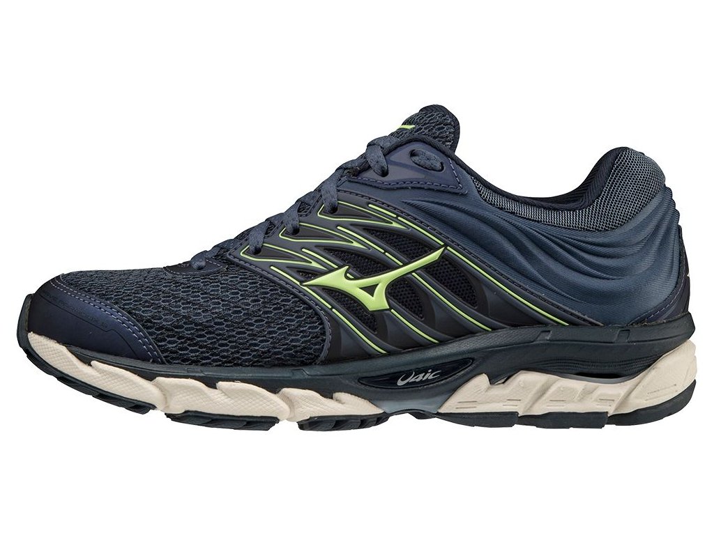 Boty Mizuno WAVE PARADOX 5 Vintage Indigo Neo Lime Total Eclipse