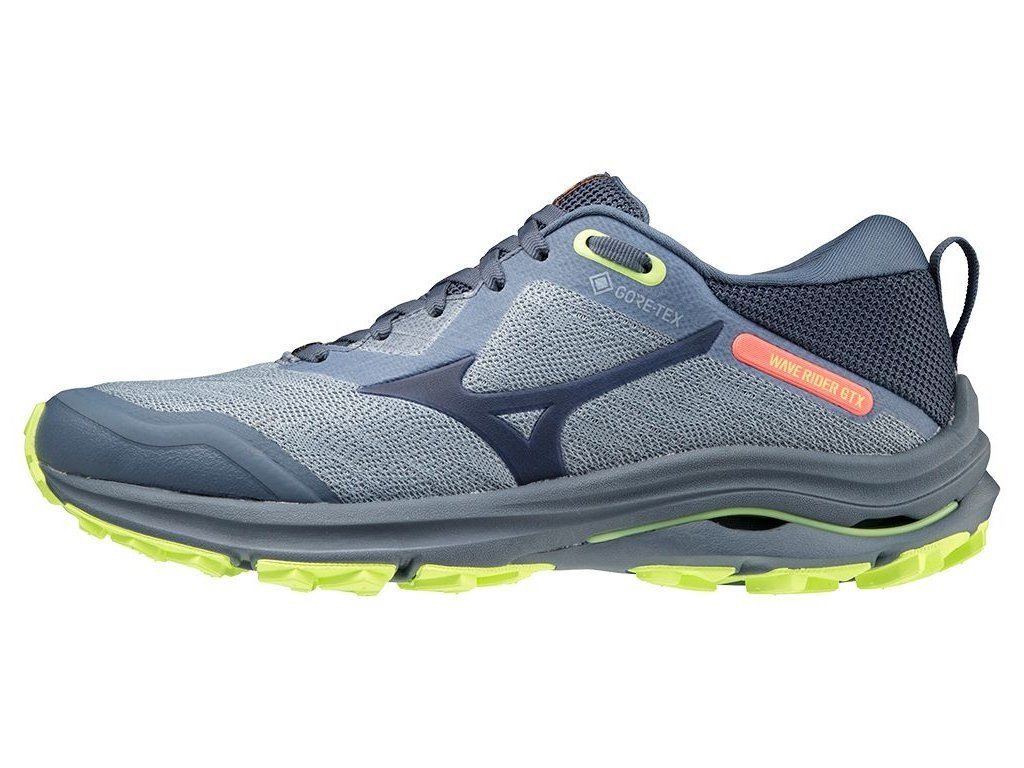 Boty Mizuno WAVE RIDER GTX Vintage Indigo Vintage Indigo Neo Lime