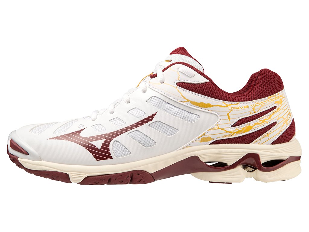 Boty Mizuno WAVE VOLTAGE White Cabernet MP Gold