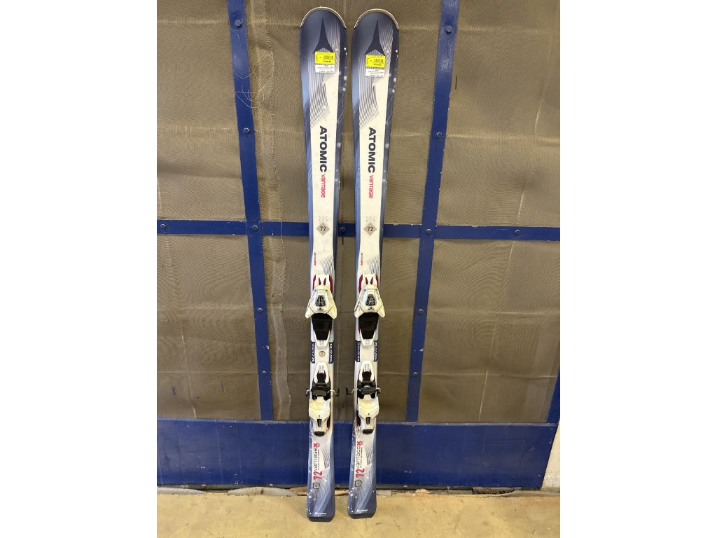 sjezdové lyže set bazar - atomic vantage wmn x72  lit 10