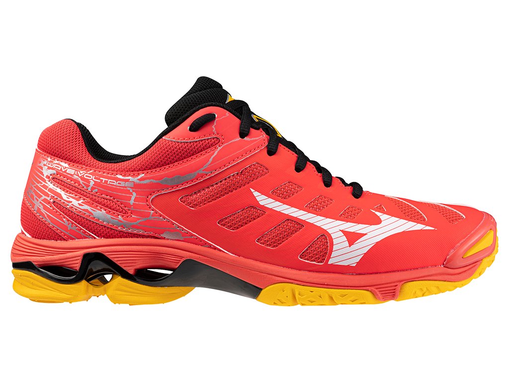 Boty Mizuno WAVE VOLTAGE Radiant Red / White / Carrot Curl