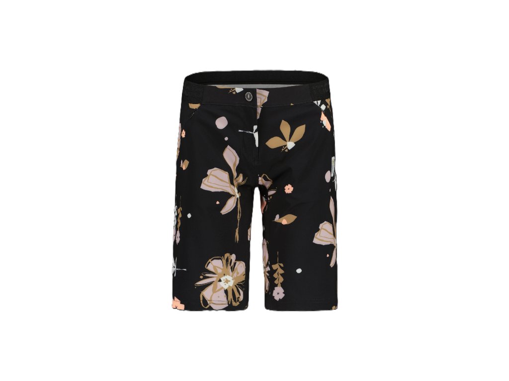 Dámské Šortky Maloja AnemonaM. Printed deep black flora