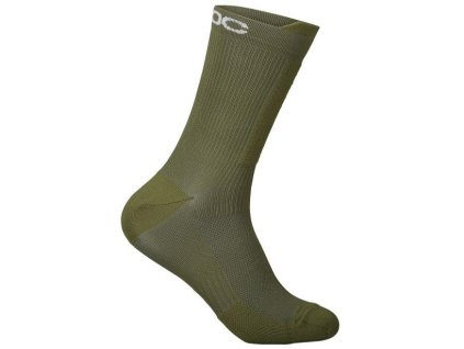 Ponožky POC Lithe MTB Sock Mid Epidote Green