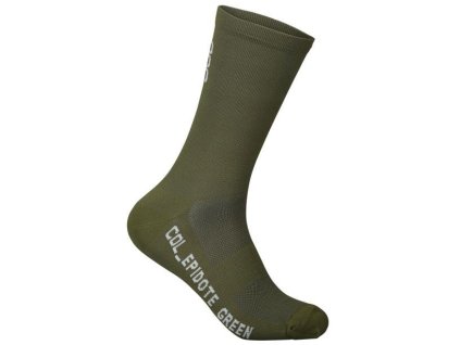 Cyklo ponožky POC Vivify Sock Long Epidote Green